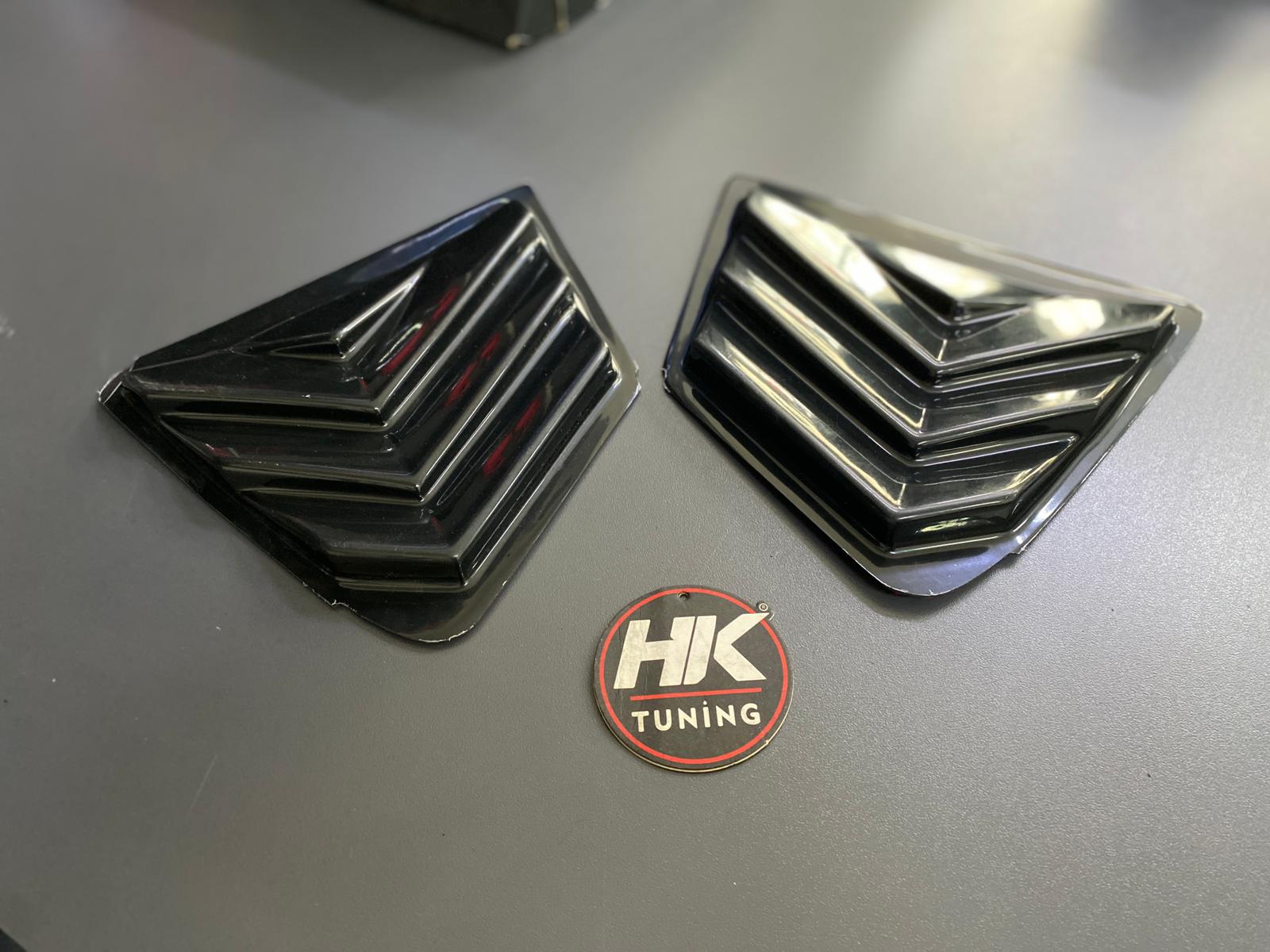 Honda Civic (FD6) 2006-2012 Kelebek Cam Kaplama Siyah 2 li (Kelebek Cam Rüzgarlığı)